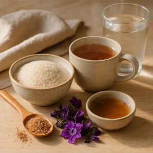 Plantes pour constipation: psyllium, lin et mauve